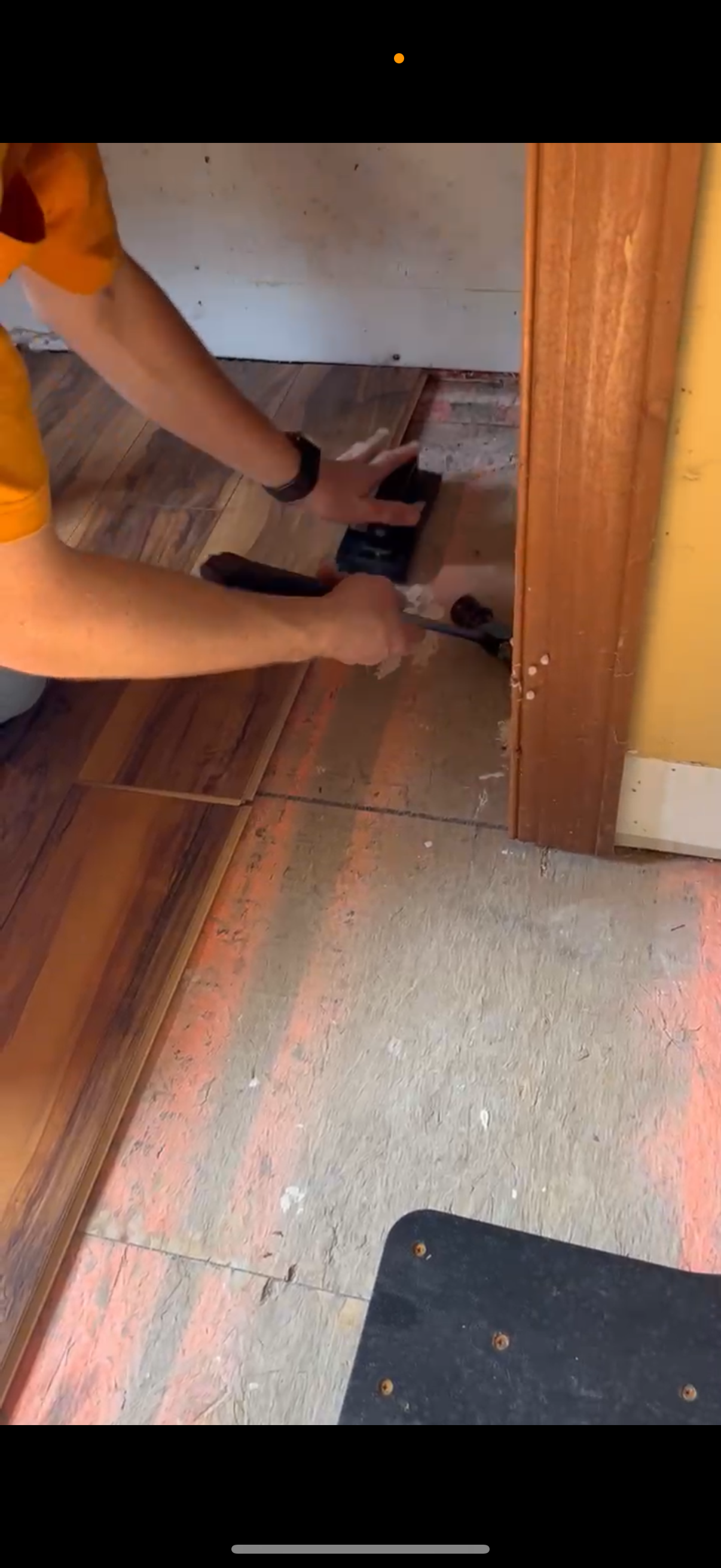 Living room with LVP flooring