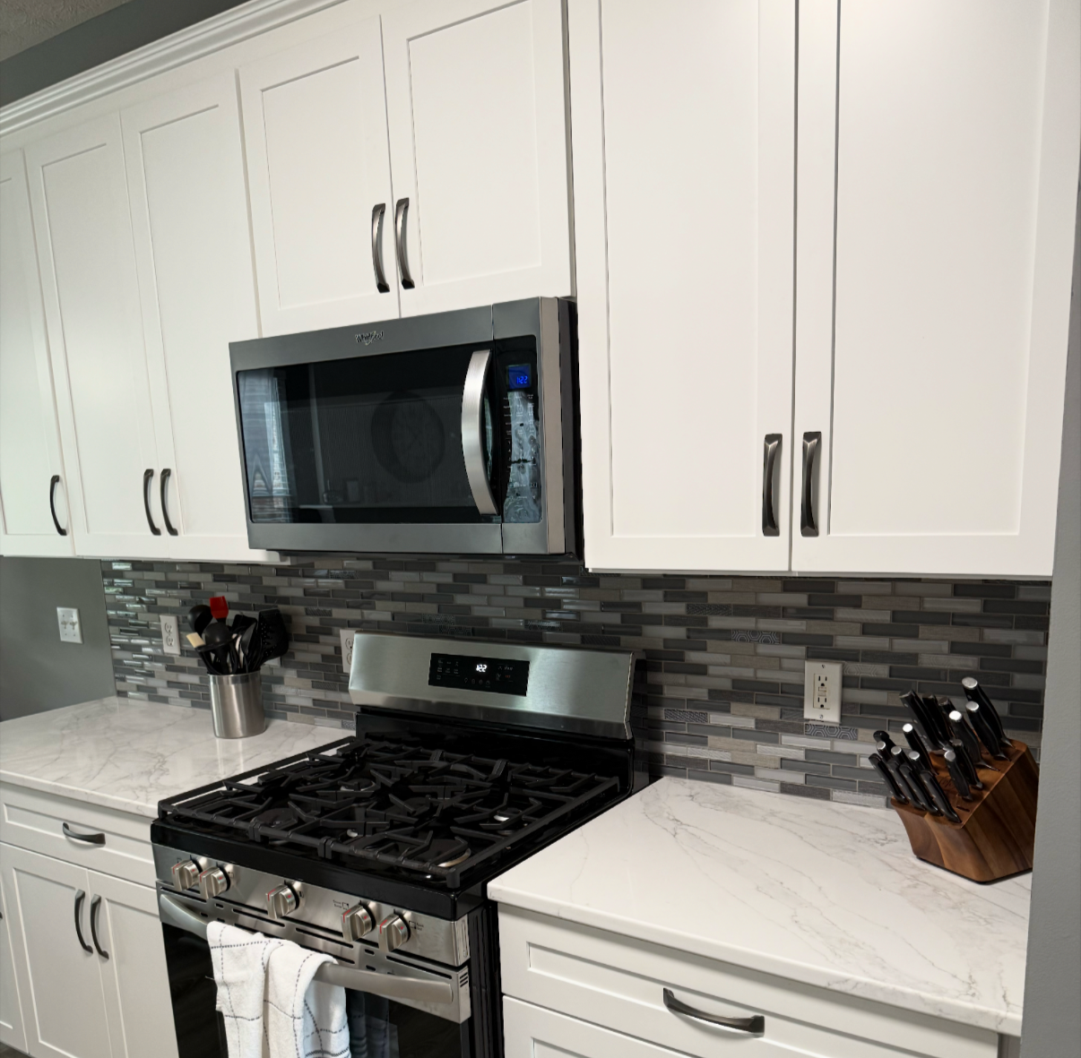 Living room with LVP flooring